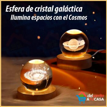 Esfera de Cristal Galáctica LED – USB